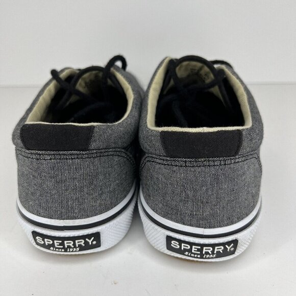 Sperry Top Sider Gray Canvas Sneakers STS13147 Low Top Men's Size 8M Sneakers - Picture 4 of 9